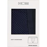 HOM - Max - Boxer Briefs - Navy - Microfiber, 73% Polyamide, 27% Elastan