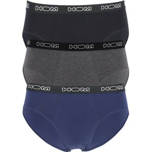 HOM - Boxerlines #2 - Mini Briefs - Zwart - Blauw - Grijs - 3-pack