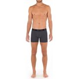 HOM - BOXERLINES BASIC - Boxershorts - Zwart en Grijs - 3-pack