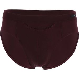 HOM - Tencel Soft Comfort - Mini Briefs - Bordeaux - Heren Slip met Horizontale Gulp