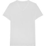 HOM Tencel soft tee-shirt v neck (1-pack) - heren T-shirt V-hals - wit