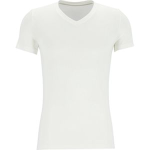 HOM Tencel soft tee-shirt v neck (1-pack) - heren T-shirt V-hals - wit