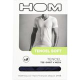 HOM Tencel soft tee-shirt v neck (1-pack) - heren T-shirt V-hals - donkerblauw