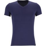 HOM Tencel soft tee-shirt v neck (1-pack) - heren T-shirt V-hals - donkerblauw