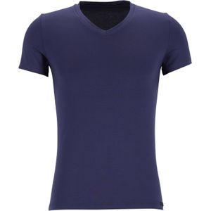 HOM Tencel soft tee-shirt v neck (1-pack) - heren T-shirt V-hals - donkerblauw