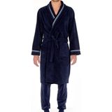 HOM - Transat - Badjas - Donkerblauw - Luxe Katoenmix