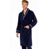 HOM - Transat - Badjas - Donkerblauw - Luxe Katoenmix