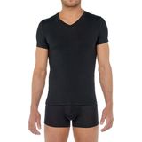 HOM - TENCEL SOFT - T-shirt - Zwart - V-hals - Heren