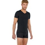 HOM - TENCEL SOFT - T-shirt - Zwart - V-hals - Heren