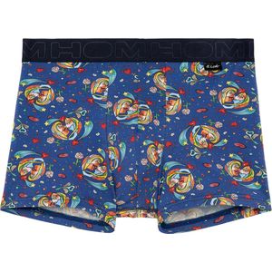 HOM - Big Bisous - Boxershorts - Blauw - Modal-Baumwolle - Abstracte Print