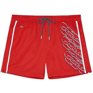 Hom Winner Board Zwemshorts voor heren, Rood met motief