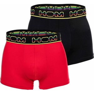 HOM - BOXERLINES - 2p Boxer Briefs - Zwart en Rood