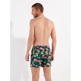 HOM Flamingo zwembroek, Roze Vlaamse Print Marine Achtergrond, S