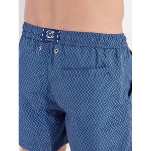 HOM - MORNY - Zwembroek - Marineblauw/Oranje - Micromotief