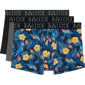 HOM - Gino #2 - Boxershorts - Zwart - Grijs - Vrolijke Print - 3-pack