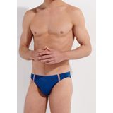 HOM - Nautical Cup - Zwemslip - Effen Blauw - Polyamide-Elastaan