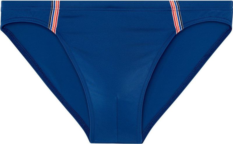 HOM - Nautical Cup - Zwemslip - Effen Blauw - Polyamide-Elastaan