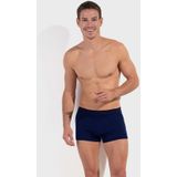 HOM - Boxershorts - Navy en Denim Print - Katoen en Elastan - 2-Pack