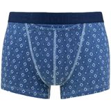 HOM - Boxershorts - Navy en Denim Print - Katoen en Elastan - 2-Pack