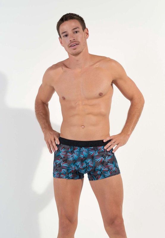 HOM - Hanoï - Boxerbriefs - Dark Grey Print - Mannen