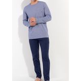 HOM - Long Sleepwear - Navy - Pyjama Lang - Modal Comfort