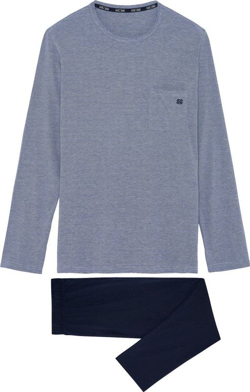 HOM - Long Sleepwear - Navy - Pyjama Lang - Modal Comfort