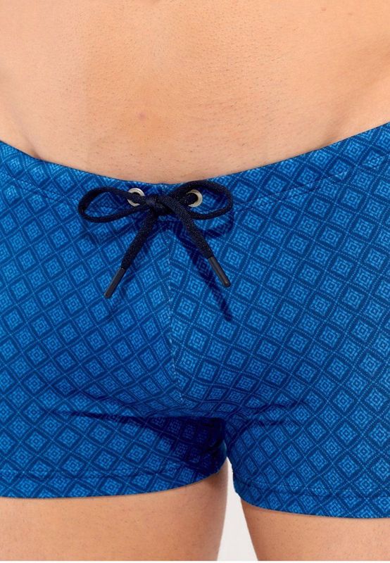 HOM - HENDAYE - Zwemboxershort - Blauwe Print