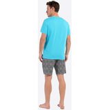 HOM - Buddy - Pyjama - Turkis - Korte Mouwen