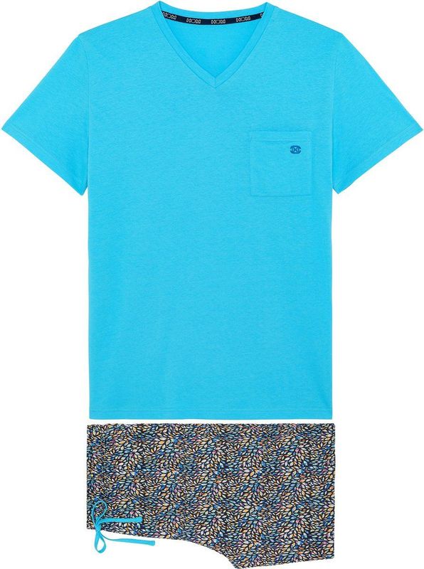 HOM - Buddy - Pyjama - Turkis - Korte Mouwen