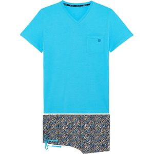 HOM - Buddy - Pyjama - Turkis - Korte Mouwen