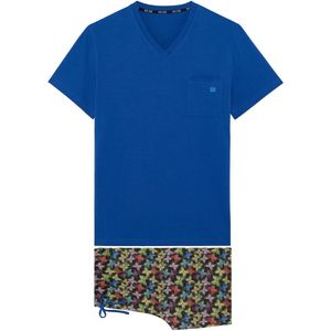 HOM - Butterfly - Pyjama - Blauw - Korte Mouwen