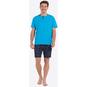 HOM - California - Shortama - Blauw - 100% Katoen