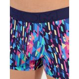HOM - Duke - Boxer Briefs - Marineblauw - Geometrische Print