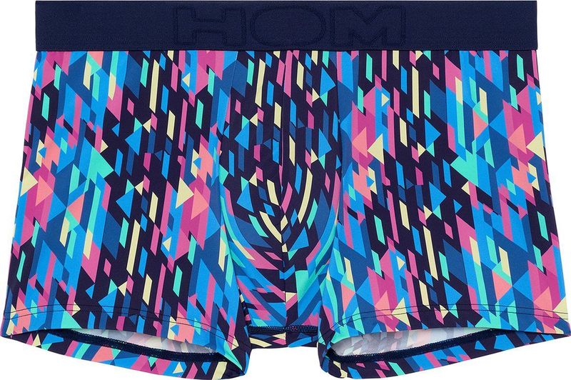 HOM - Duke - Boxer Briefs - Marineblauw - Geometrische Print