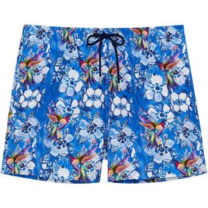 HOM - Beach Boxer - Colibris - Blauw - Polyester