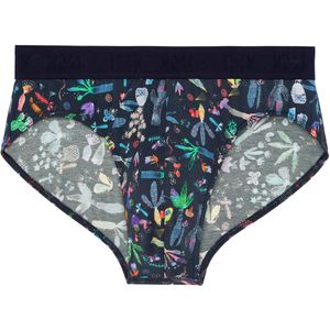 HOM - Cactée - Slip - Marineblauw - Meerkleurig Plantendruk