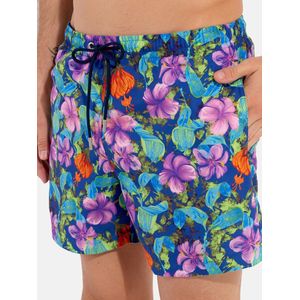 HOM - Balata - Beach Boxer - Navy - 100% Polyester, Sneldrogend