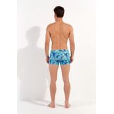 TARTANE - Badeshorts - Turquoise - Mikrofiber - Schildkrötenmotieven