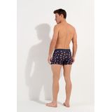 HOM - Love Story - Boxer - Marineblauw - Met Originele Hartjesprint