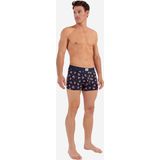 HOM - Love Story - Boxer - Marineblauw - Met Originele Hartjesprint
