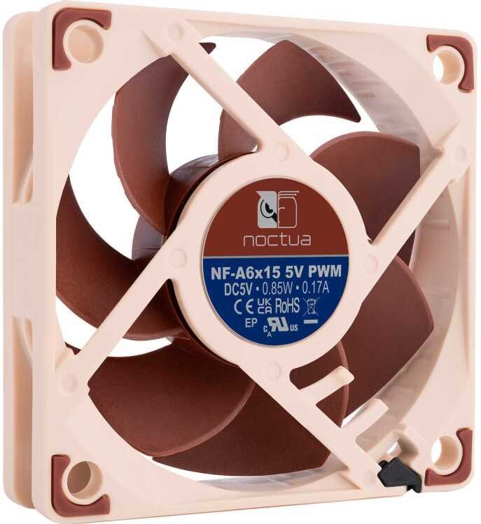 Noctua - NF-A6x15 5V PWM - PC Ventilator - Bruin - 60 mm