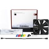 Noctua - NF-F12 PWM chromax.black.swap - PC Ventilator - Zwart - 120 mm