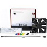 Noctua NF-F12 PWM chromax.black.swap - Geh�usel�fter - 120mm - Schwarz - 22 dBA