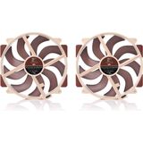 Noctua NF-A14x25r G2 PWM Sx2 PP - 140mm - 1250 - 1500 rpm - 19.7 - 24.8 dBA - 4-pin PWM - 2 ventilatoren