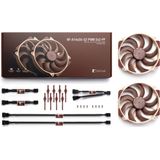 Noctua NF-A14x25r G2 PWM Sx2 PP - 140mm - 1250 - 1500 rpm - 19.7 - 24.8 dBA - 4-pin PWM - 2 ventilatoren