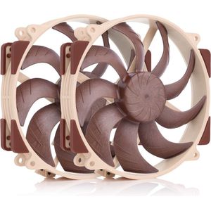 Noctua NF-A14x25r G2 PWM Sx2 PP - 140mm - 1250 - 1500 rpm - 19.7 - 24.8 dBA - 4-pin PWM - 2 ventilatoren