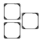 Noctua NA-SAVG2 chromax - Anti-Vibratieset - Zwart - Set van 3 Afdichtingen