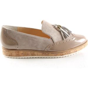 Instappers - Gevoerd - Effen - Leer - Platte Hak