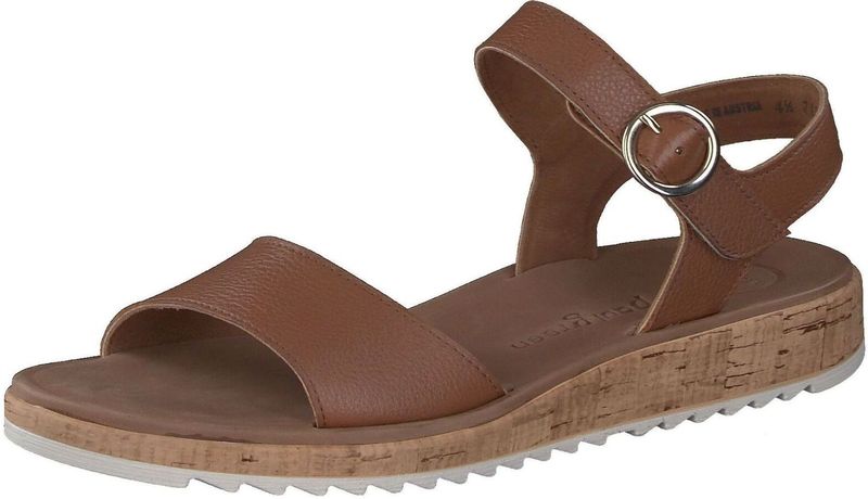 Paul Green - 7134 - Dames Sandalen - Cognac - Glad Leer