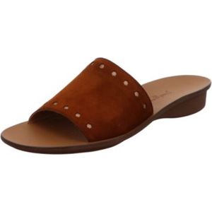 Paul Green - Muiltjes - Zwart - Nubuckleer - Chroomvrij Leer - Sleehak 3 cm